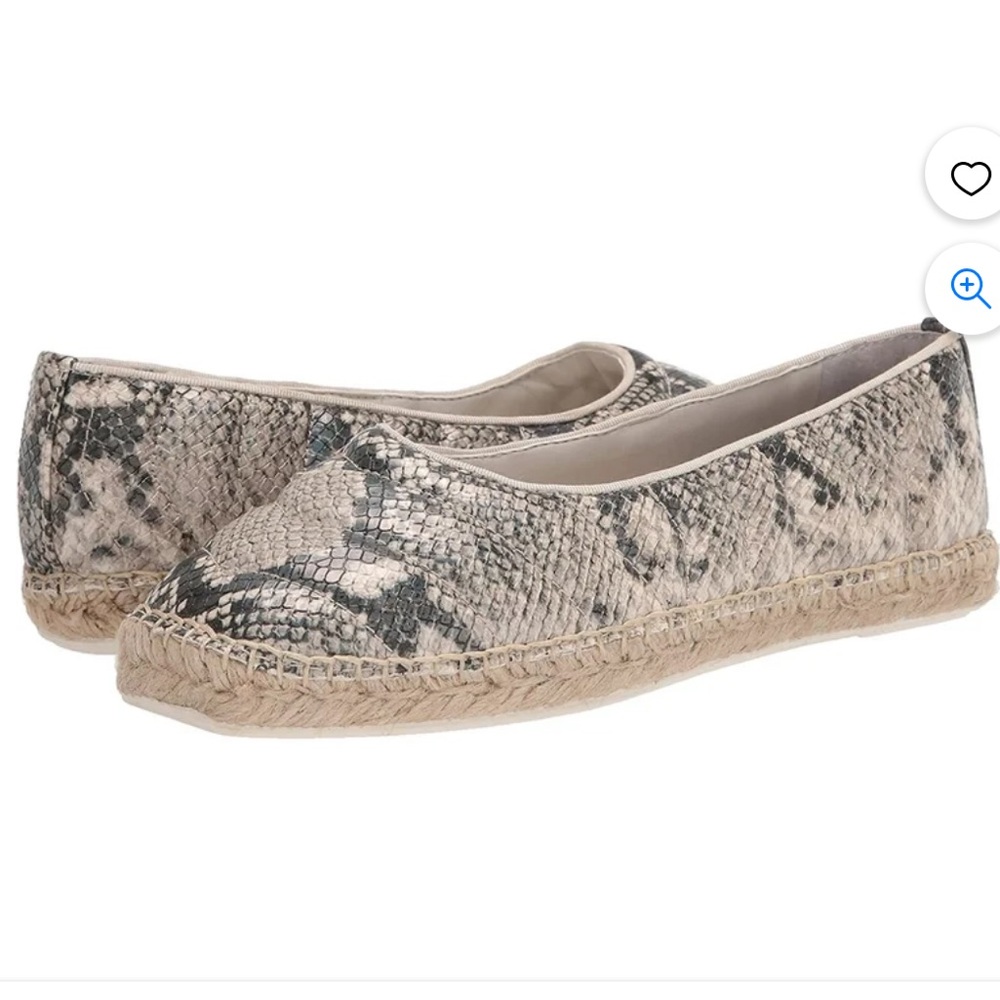 Franco Sarto Womens Kiya Espadrille Loafer Flat Roccia snakeskin